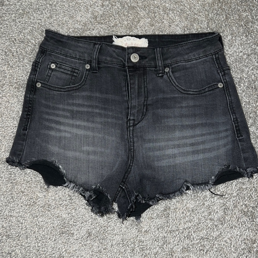 Black Jean Shorts